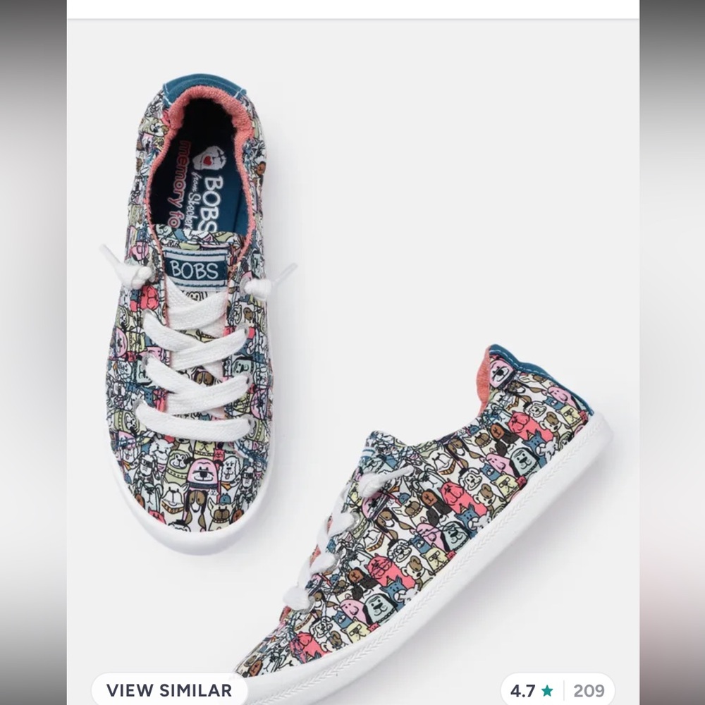 Sketchers BOBS Beach Bingo Washable Slip-on Shoes - Picture 6 of 14